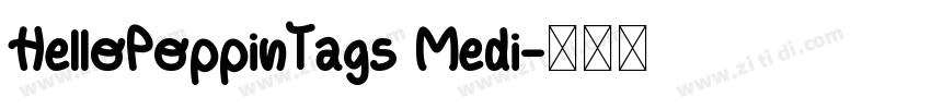 HelloPoppinTags Medi字体转换